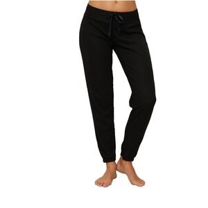 PJ Harlow Women's Black Dena Ribbed Pants retail $80 w/pockets Pajamas Sz XL